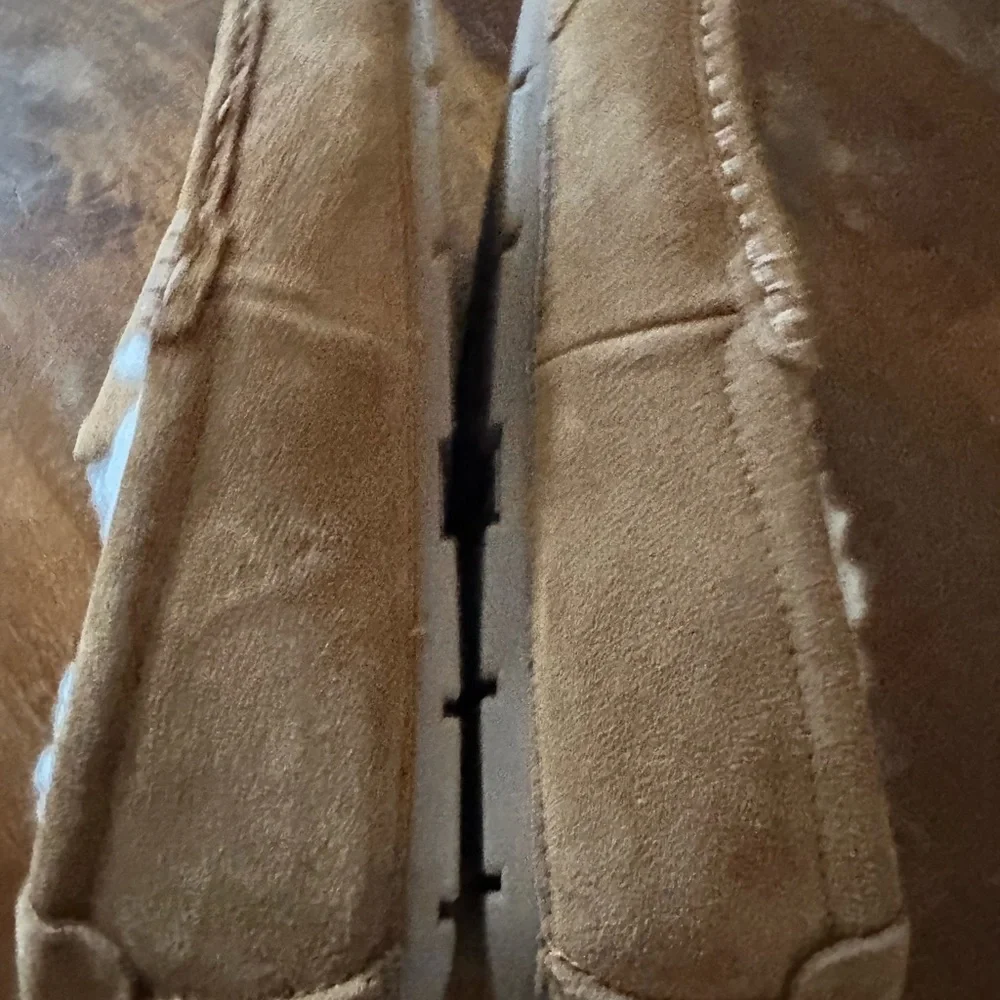 Kookaburra‎ by UGG Tipton tan suede Sherpa lined slippers men’s size 8 NWOB